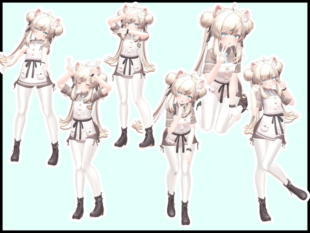 自撮り用ポーズアニメーション51種 ~LOVE&PEACE~