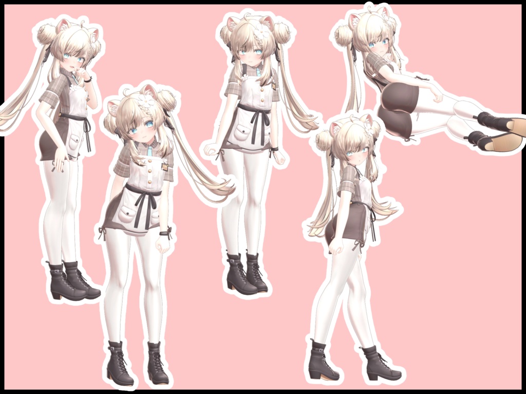 自撮り用ポーズアニメーション46種 ~ラーメン~