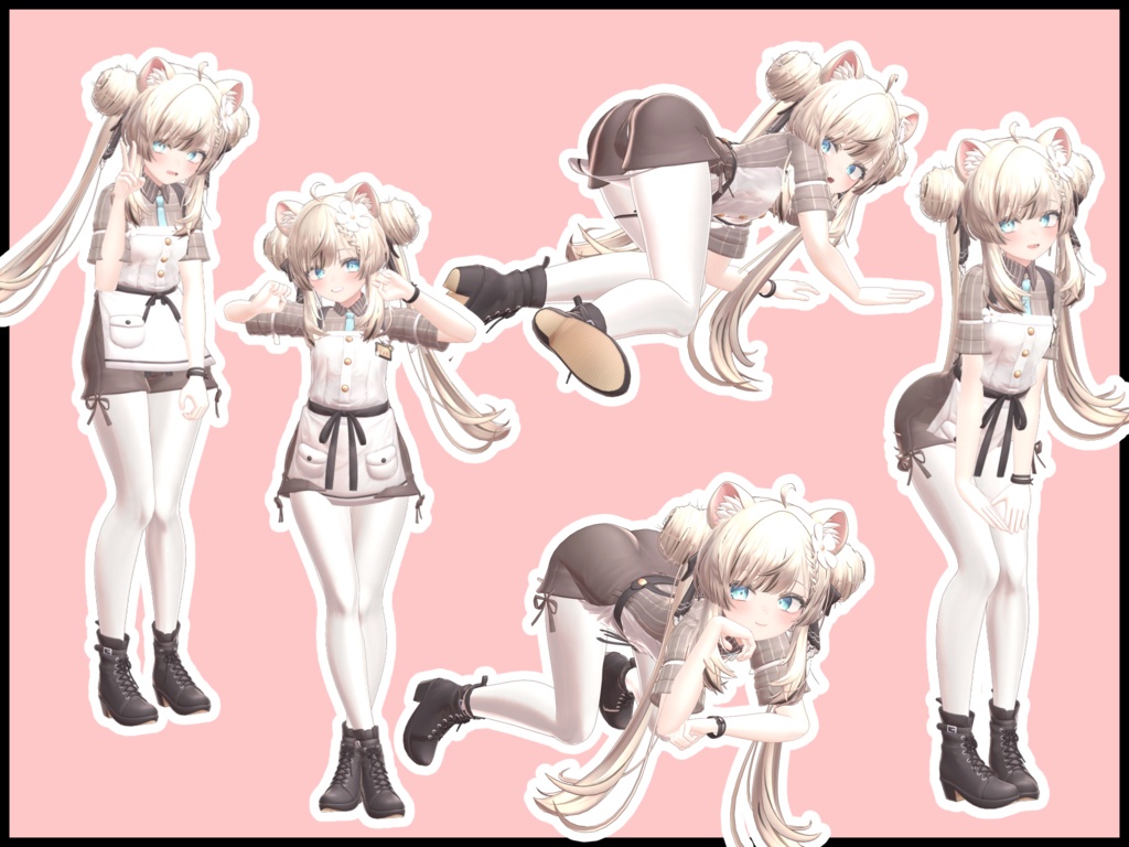 自撮り用ポーズアニメーション46種 ~ラーメン~