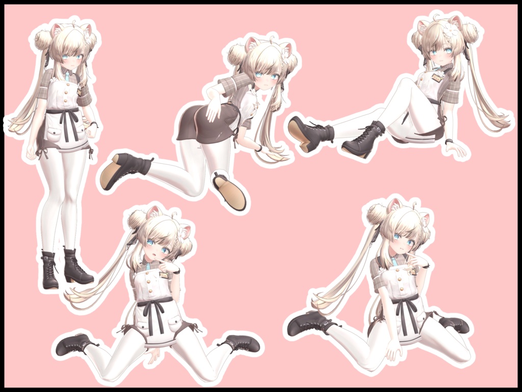 自撮り用ポーズアニメーション46種 ~ラーメン~