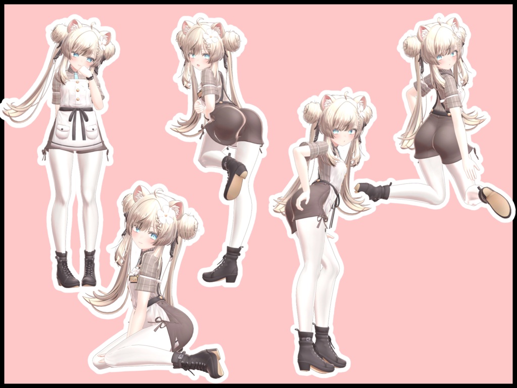 自撮り用ポーズアニメーション46種 ~ラーメン~