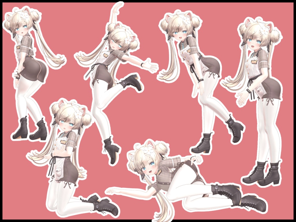 自撮り用ポーズアニメーション46種 ~お寿司~