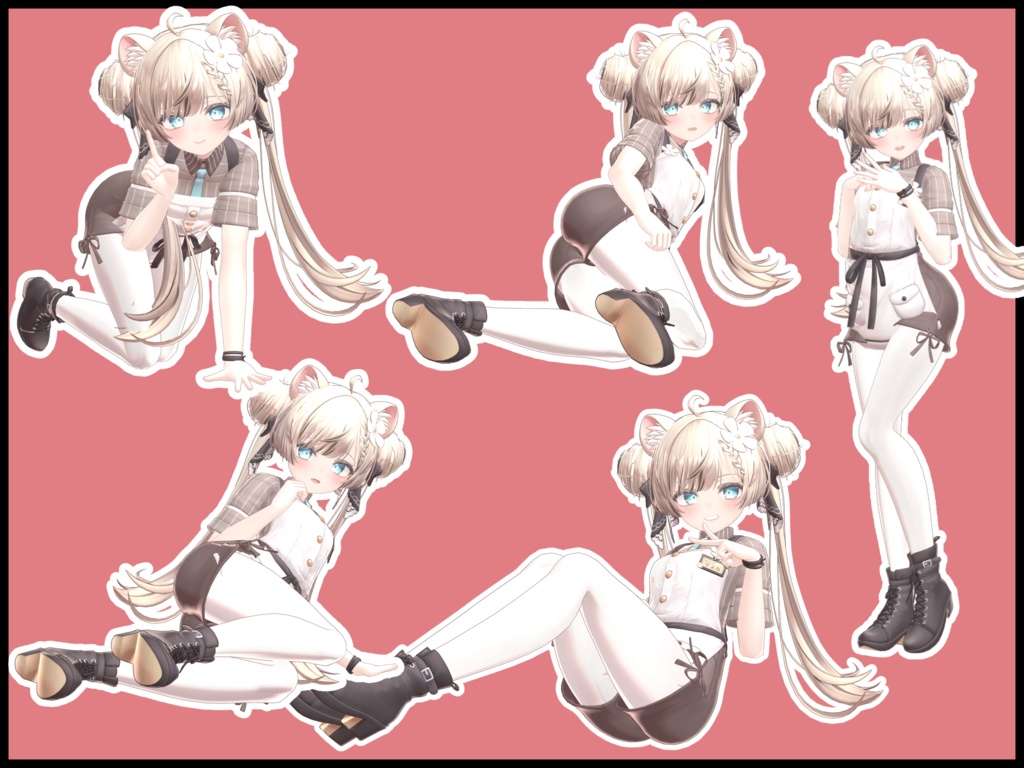 自撮り用ポーズアニメーション46種 ~お寿司~