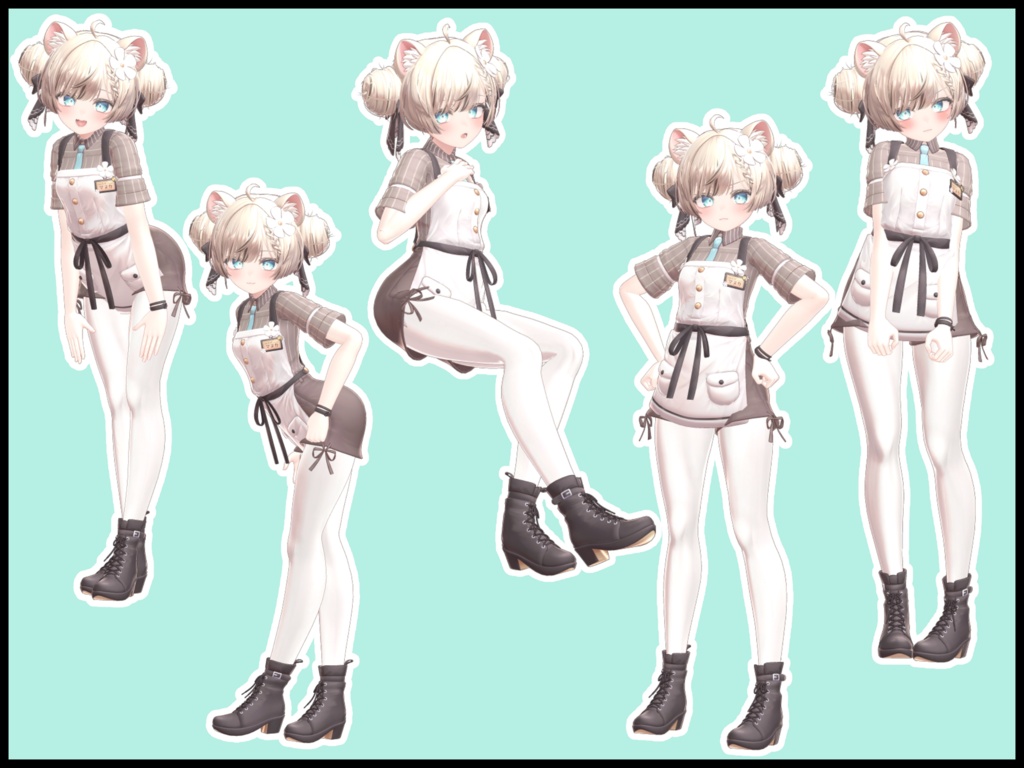 【SALE】自撮り用ポーズアニメーション50種 ~とんかつ~