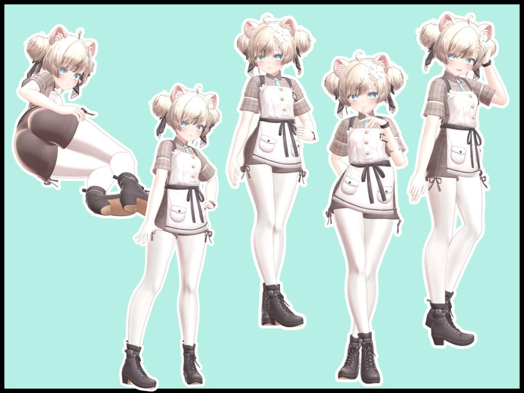 【SALE】自撮り用ポーズアニメーション50種 ~とんかつ~