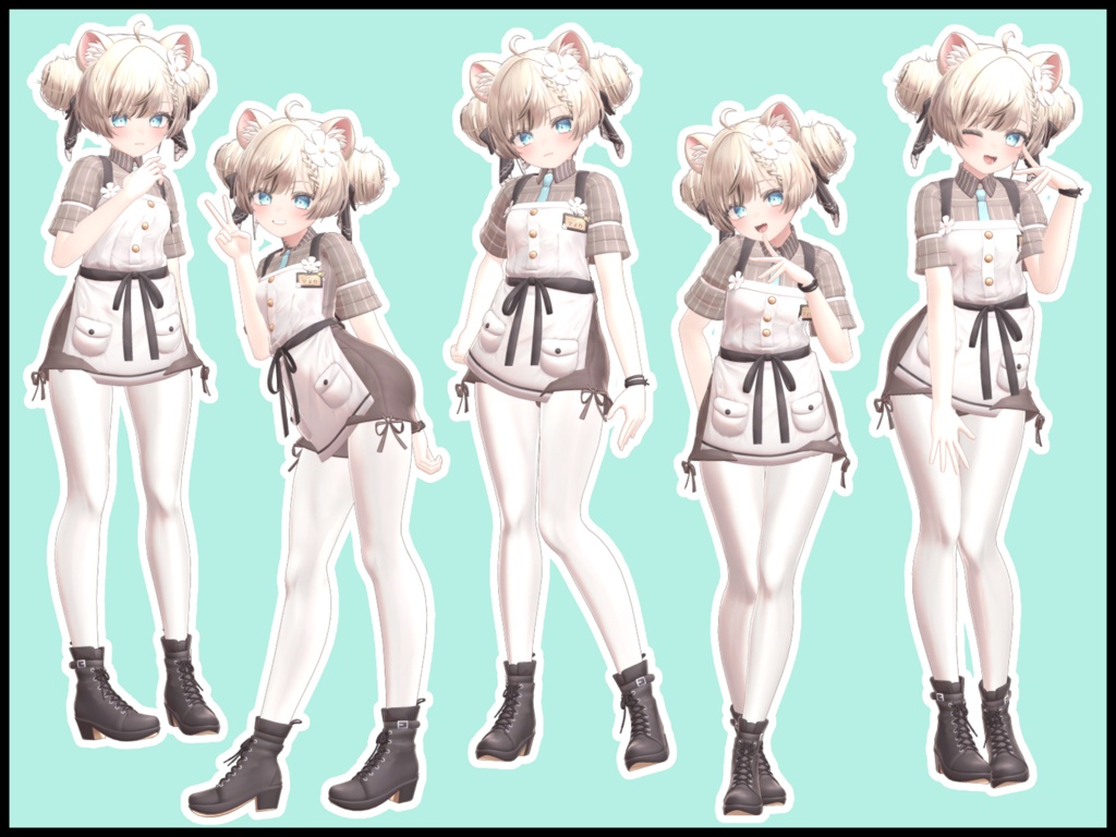 【SALE】自撮り用ポーズアニメーション50種 ~とんかつ~