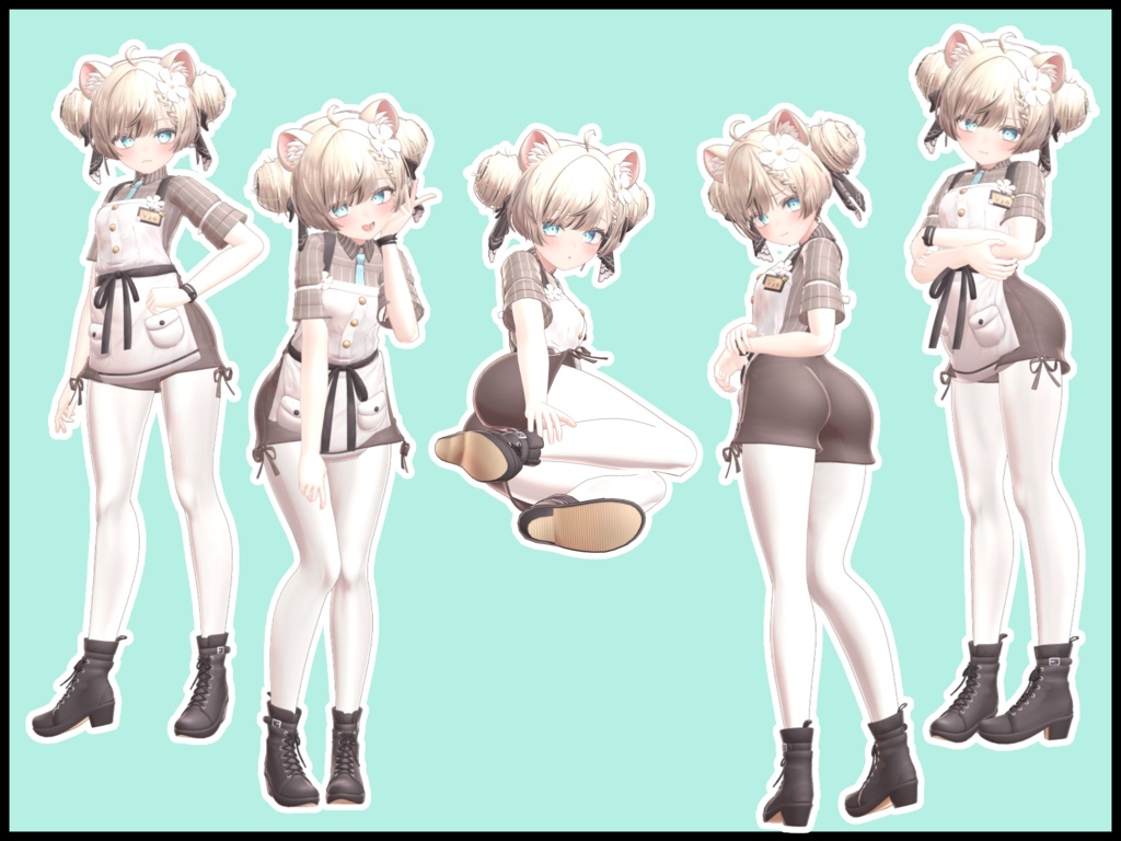 【SALE】自撮り用ポーズアニメーション50種 ~とんかつ~