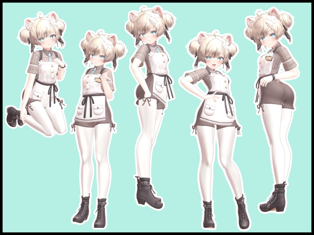 【SALE】自撮り用ポーズアニメーション50種 ~とんかつ~