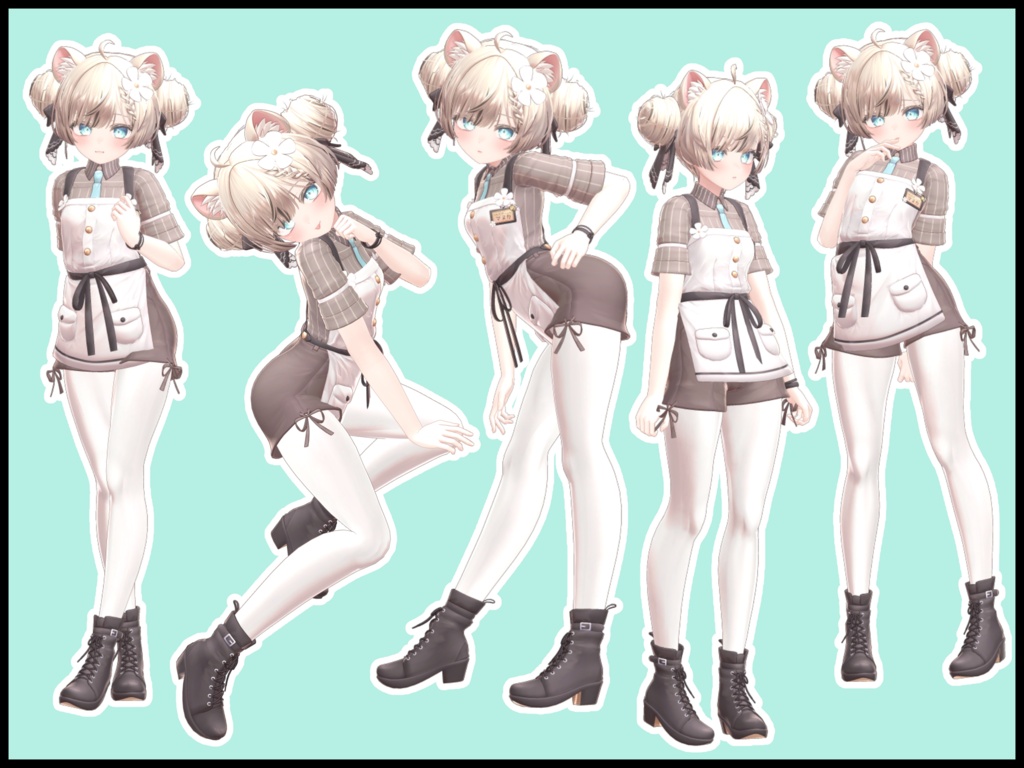 【SALE】自撮り用ポーズアニメーション50種 ~とんかつ~
