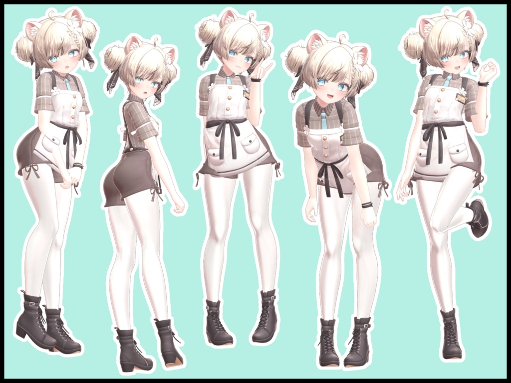 【SALE】自撮り用ポーズアニメーション50種 ~とんかつ~