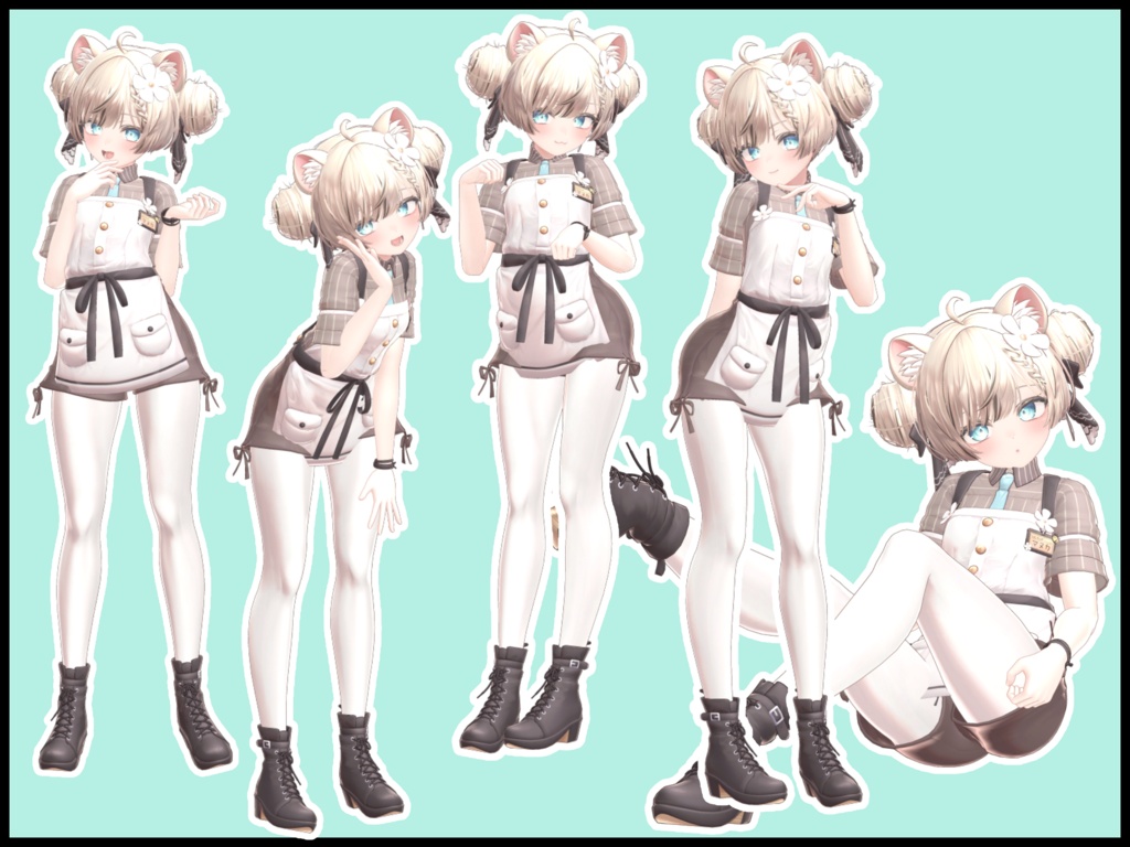 【SALE】自撮り用ポーズアニメーション50種 ~とんかつ~