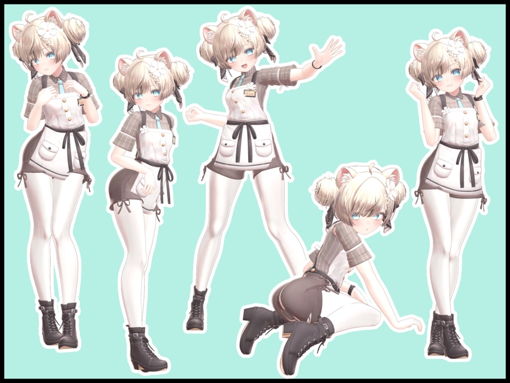 【SALE】自撮り用ポーズアニメーション50種 ~とんかつ~