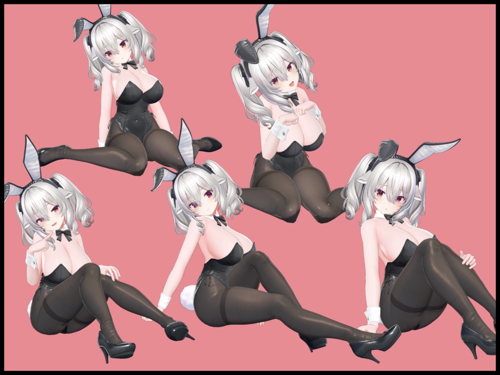 【50%OFF】自撮り用ポーズアニメーション90種~桃~