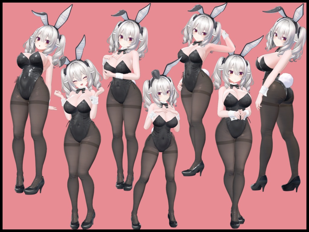 【50%OFF】自撮り用ポーズアニメーション90種~桃~