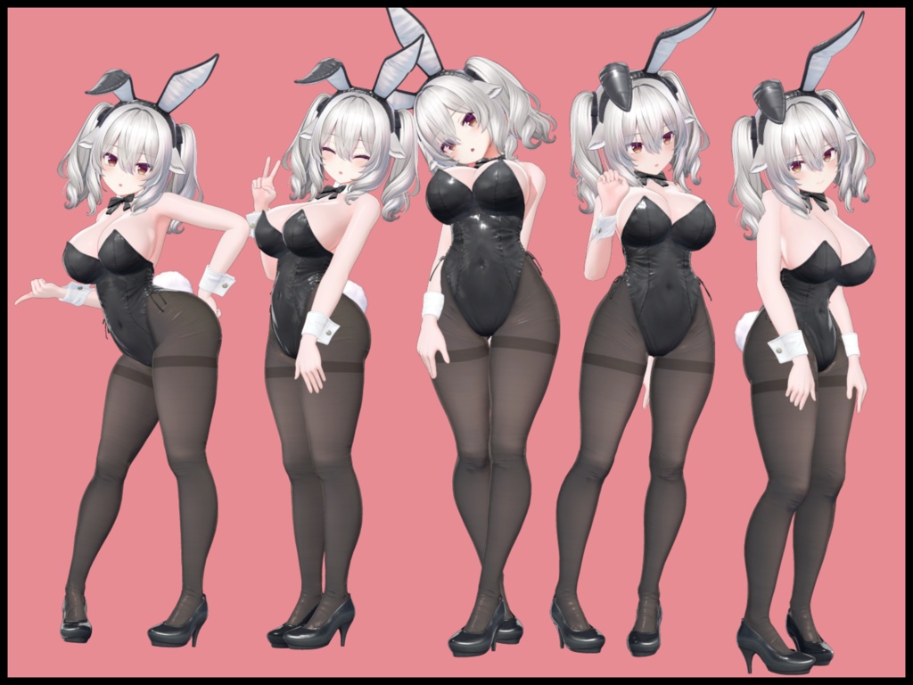 【50%OFF】自撮り用ポーズアニメーション90種~桃~