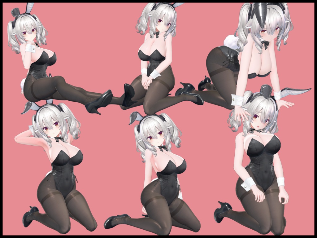 【50%OFF】自撮り用ポーズアニメーション90種~桃~