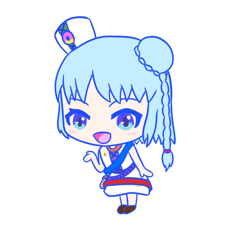 五つなるミニキャラアクリルキーホルダー