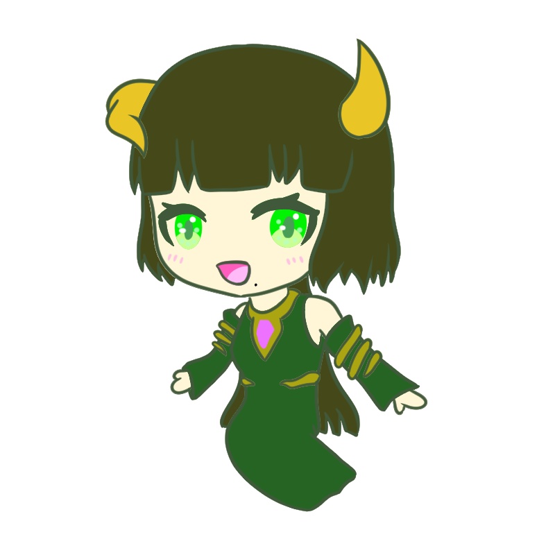 五つなるミニキャラアクリルキーホルダー