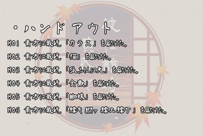 クトゥルフ神話TRPGシナリオ 『彼は誰時に、黄昏て』