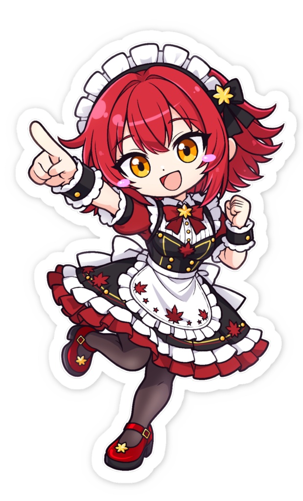 【AIメイドわーるど】Classic Maid Collection Vol.1|スマホステッカー(全4種)