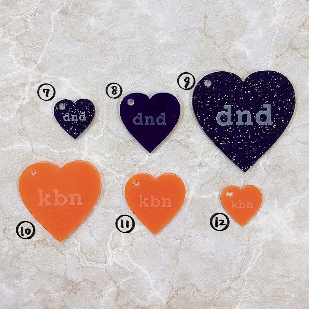 ハートキーホルダー等