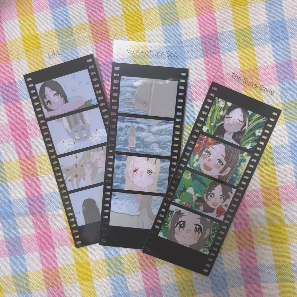 フィルム風しおり（白版あり）3種セット