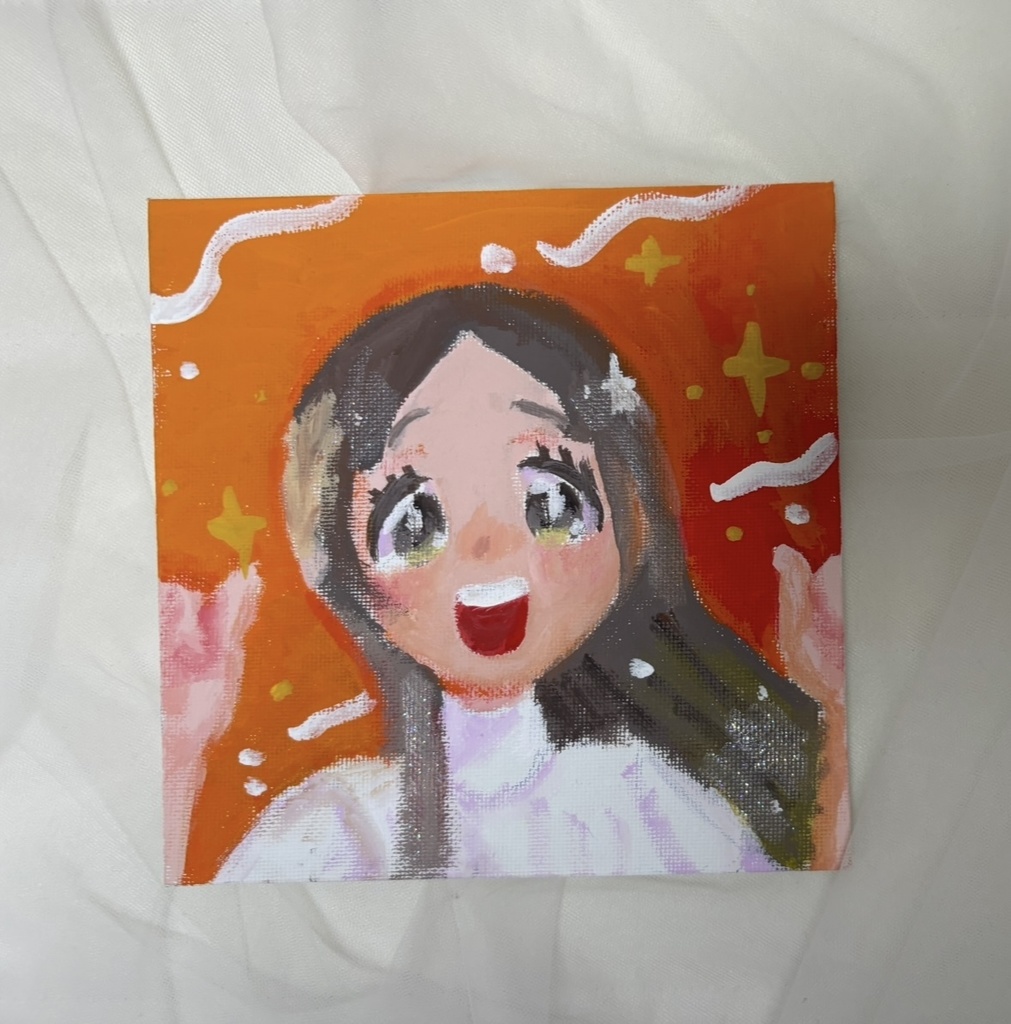 アクリル画　千奈