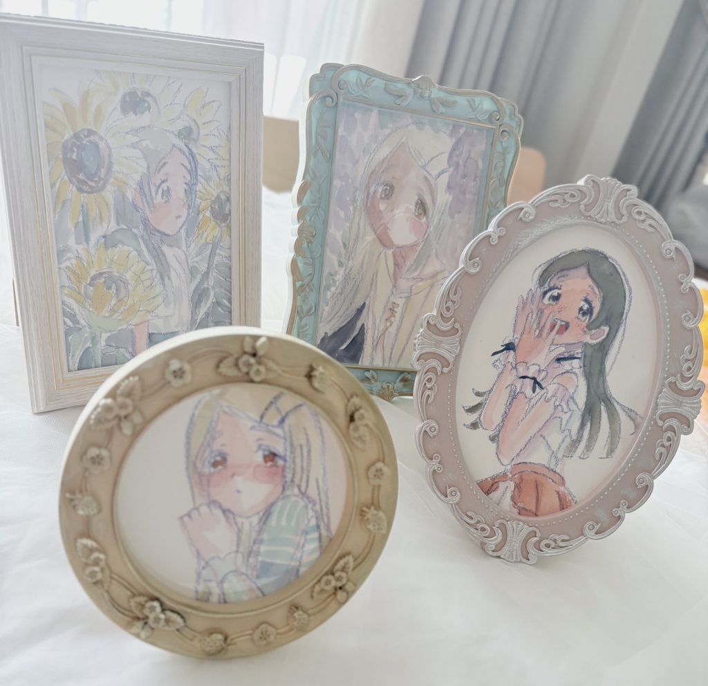 千奈 水彩画
