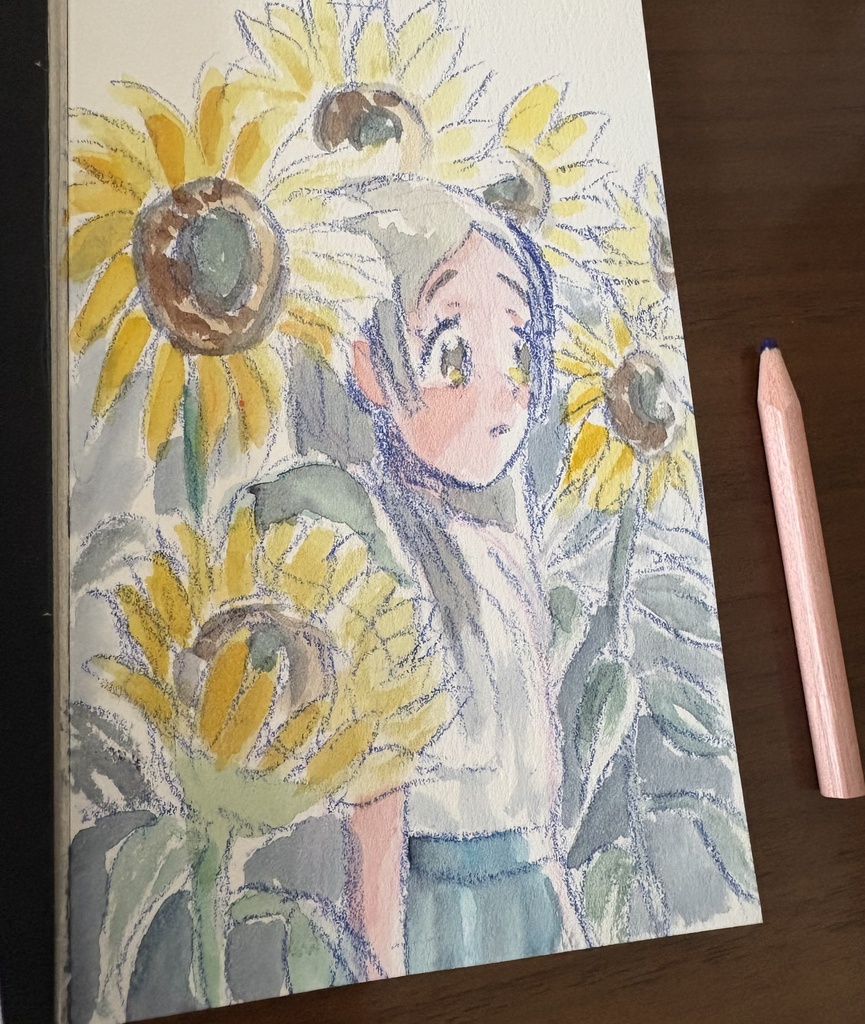 千奈　水彩画