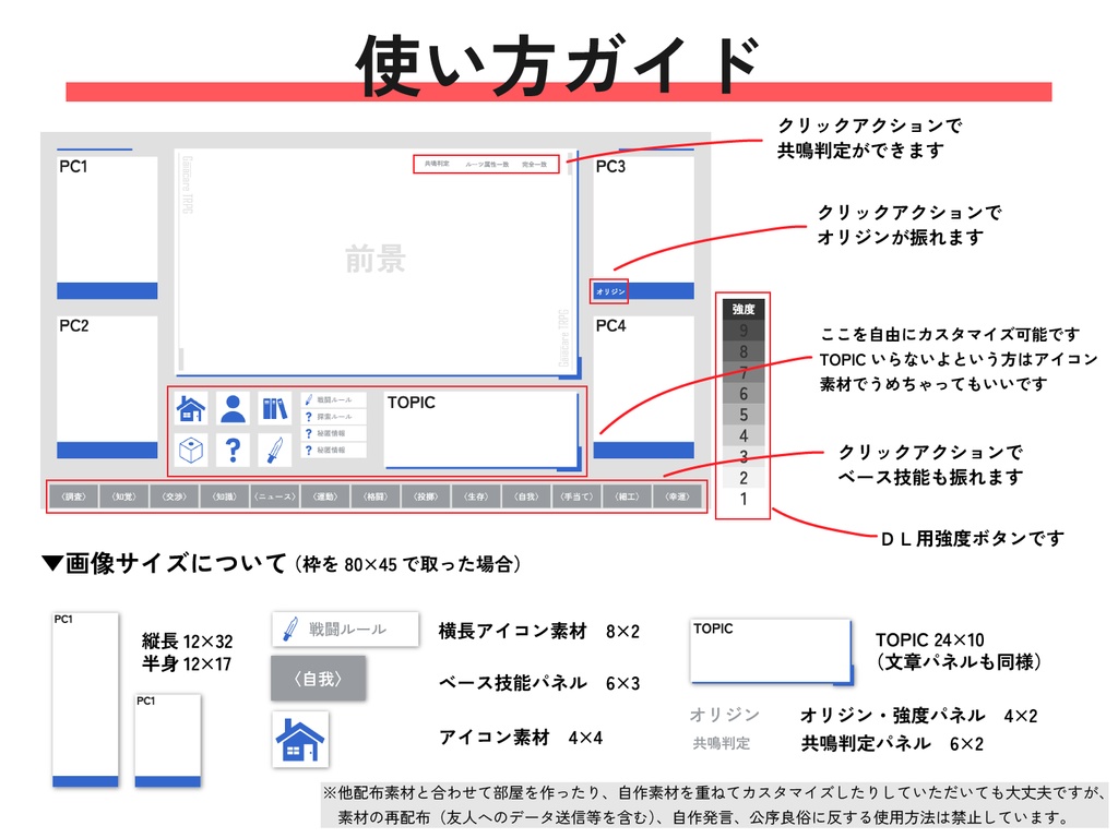 【無料/投げ銭あり】ガイアケアTRPG汎用ココフォリア部屋素材