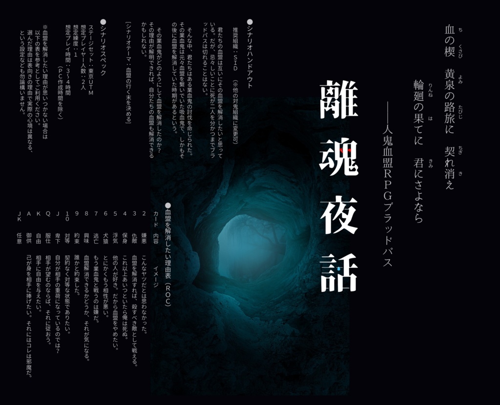 【ブラッドパスシナリオ】 離魂夜話