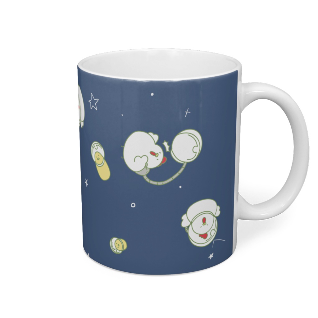 宇宙こけぴよマグカップ