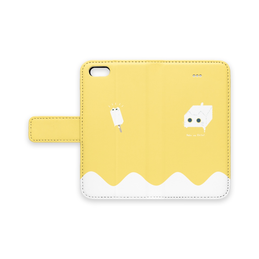 ねこは液体iPhoneケース_からし