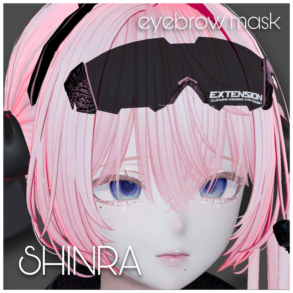 FREE!!　森羅　簡単眉色変えマスク　shinra eyebrow mask 無料!!