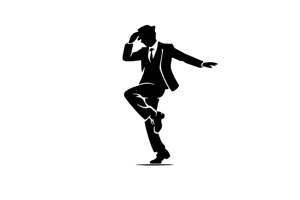 男_ダンス_ロゴ（商用利用OK）