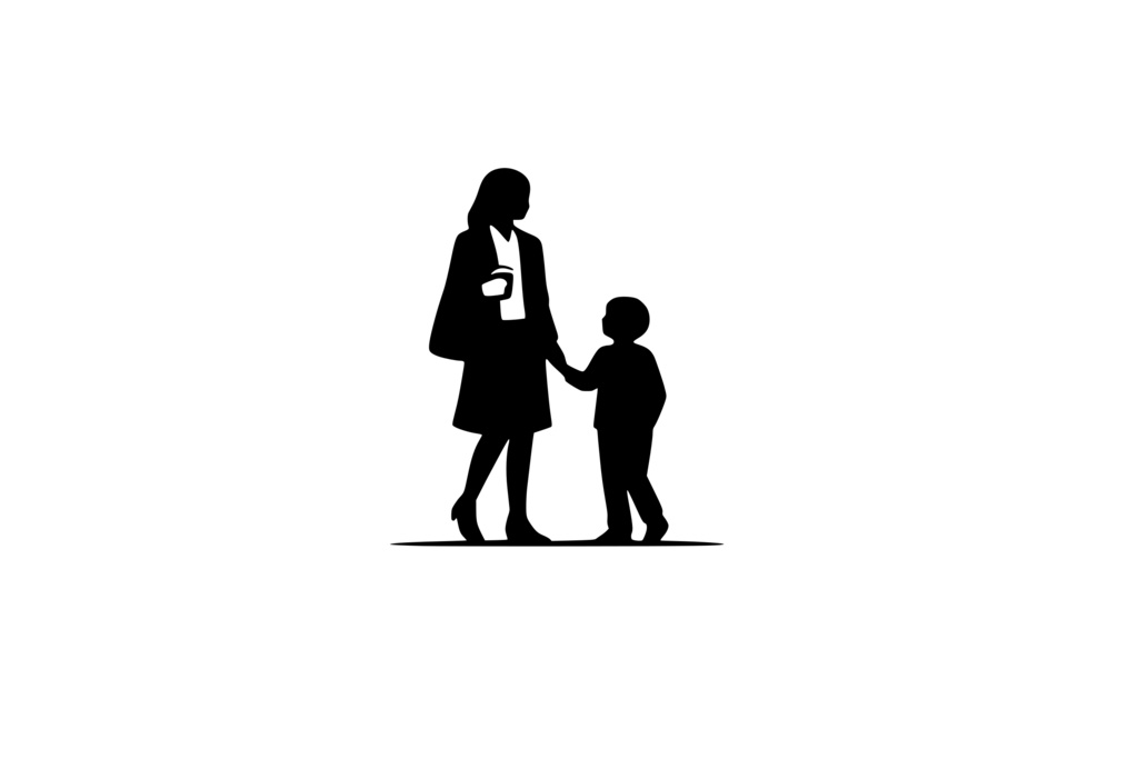 女_母子_ロゴ
