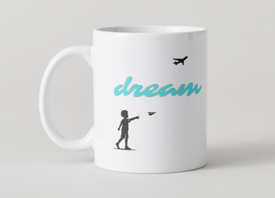 MINIMAL SILHOUETTE Illustration_紙飛行機と男児/ Human / Simple / Black