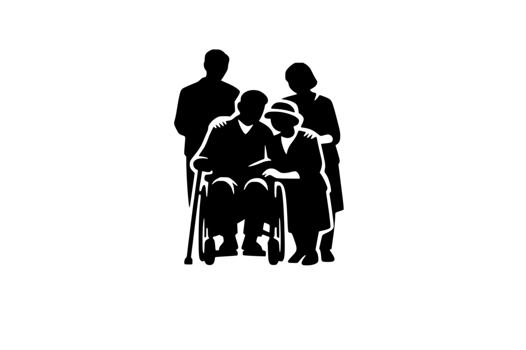 男女_老夫婦家族_ロゴ