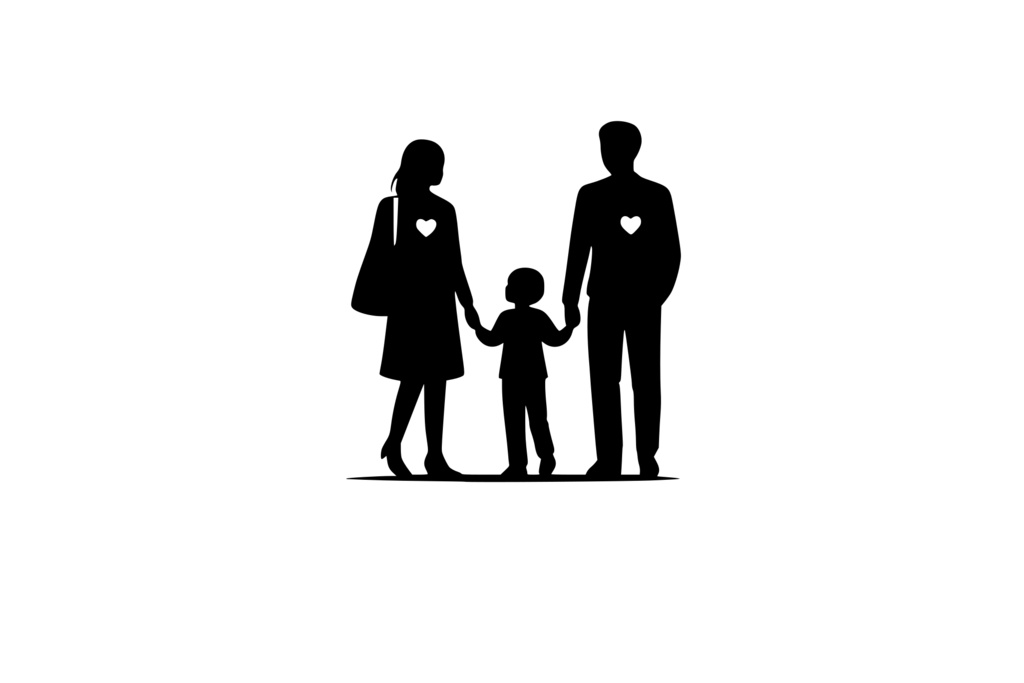 男女_親子_ハート_ロゴ