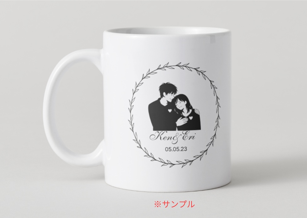 MINIMAL SILHOUETTE Illustration –肩を抱く男女/ Human / Simple / Black