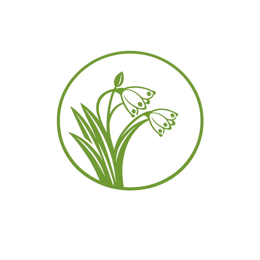 MINIMAL SILHOUETTE ICON –スノーフレーク / Flower / Simple / Color
