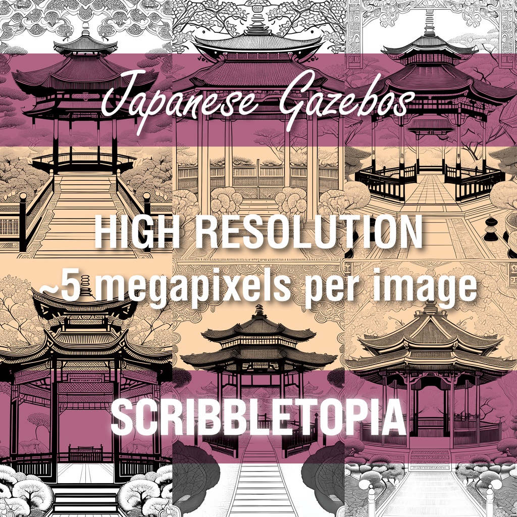 庭の塗り絵 Garden Coloring Book