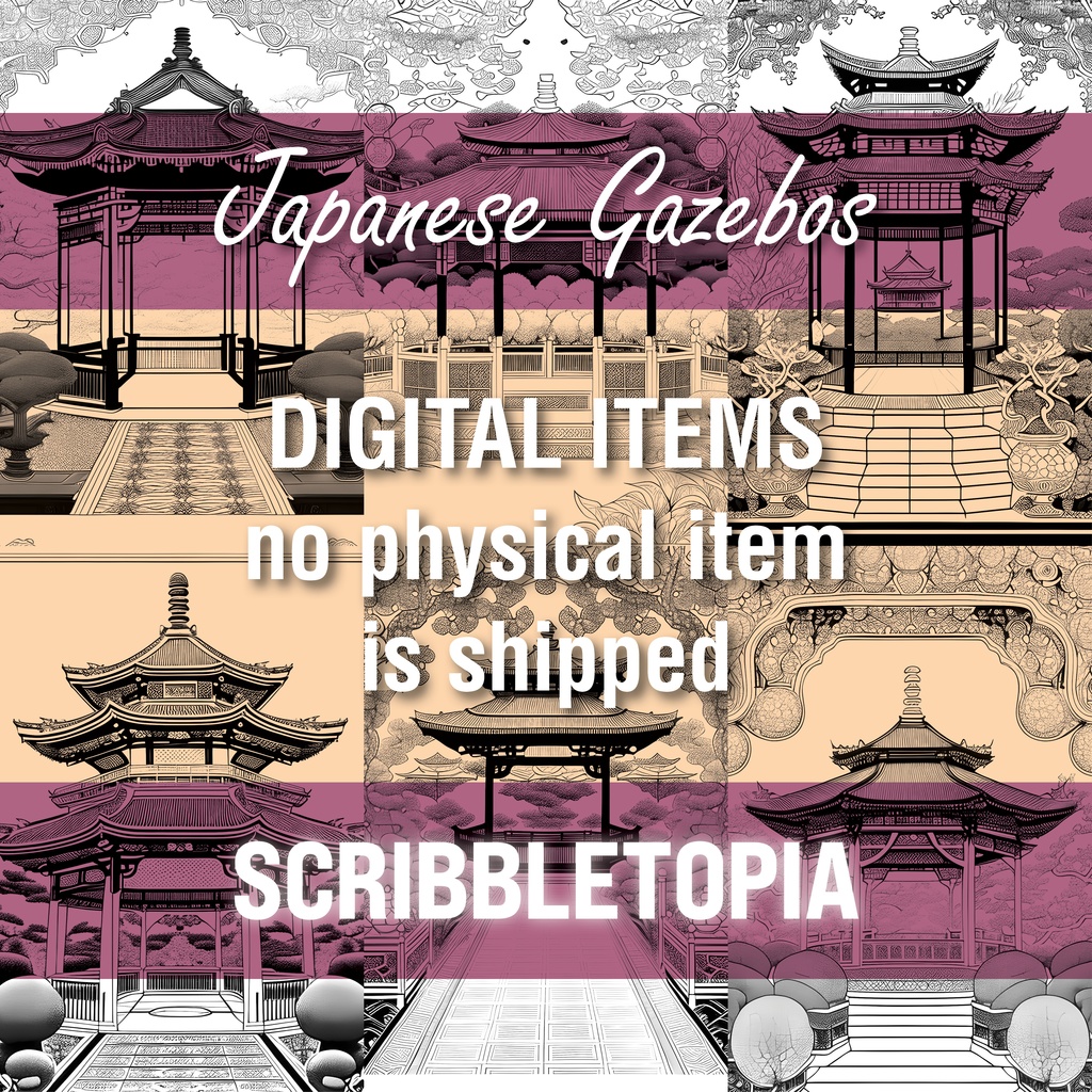 庭の塗り絵 Garden Coloring Book