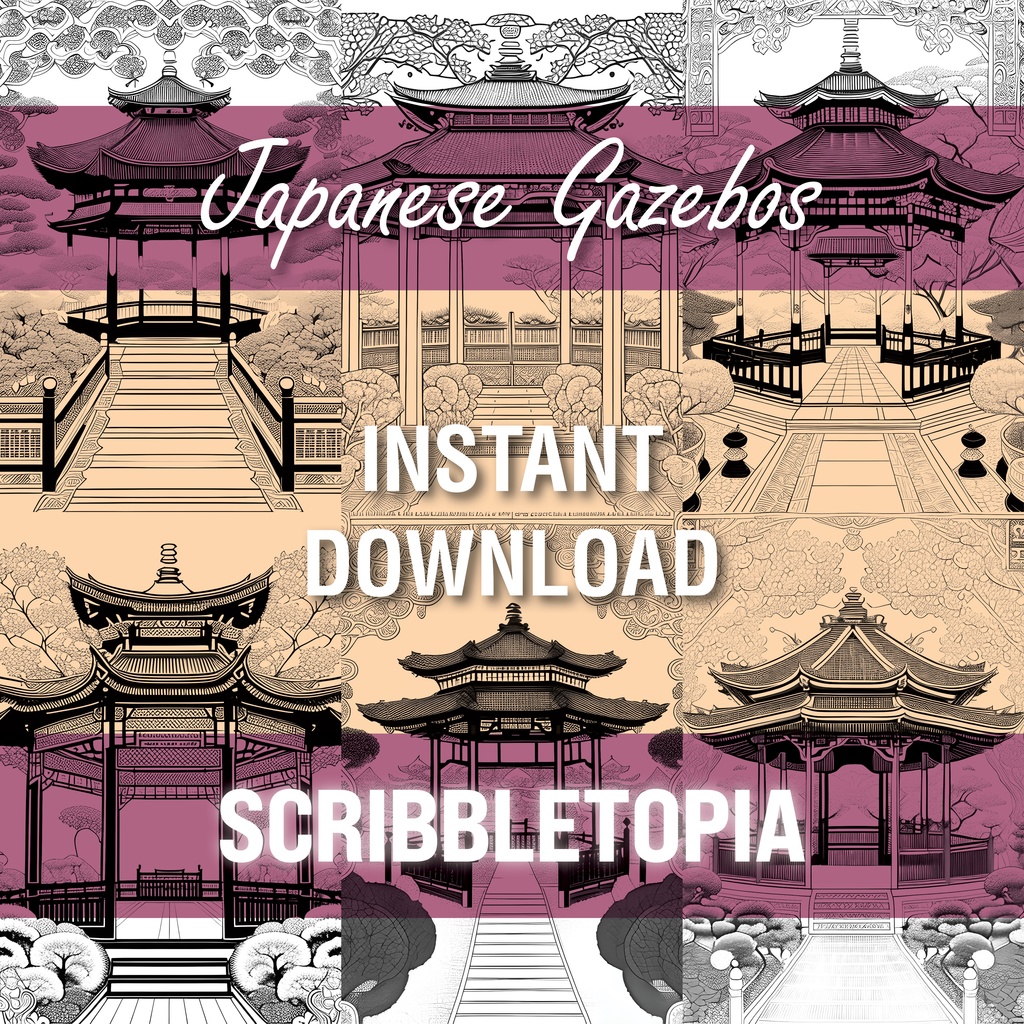 庭の塗り絵 Garden Coloring Book