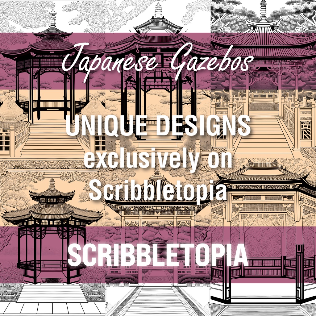 庭の塗り絵 Garden Coloring Book