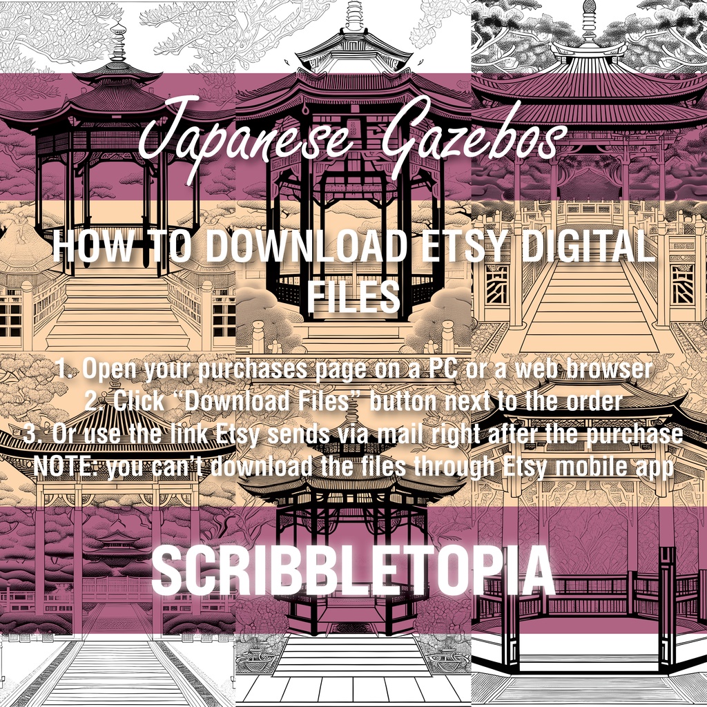 庭の塗り絵 Garden Coloring Book