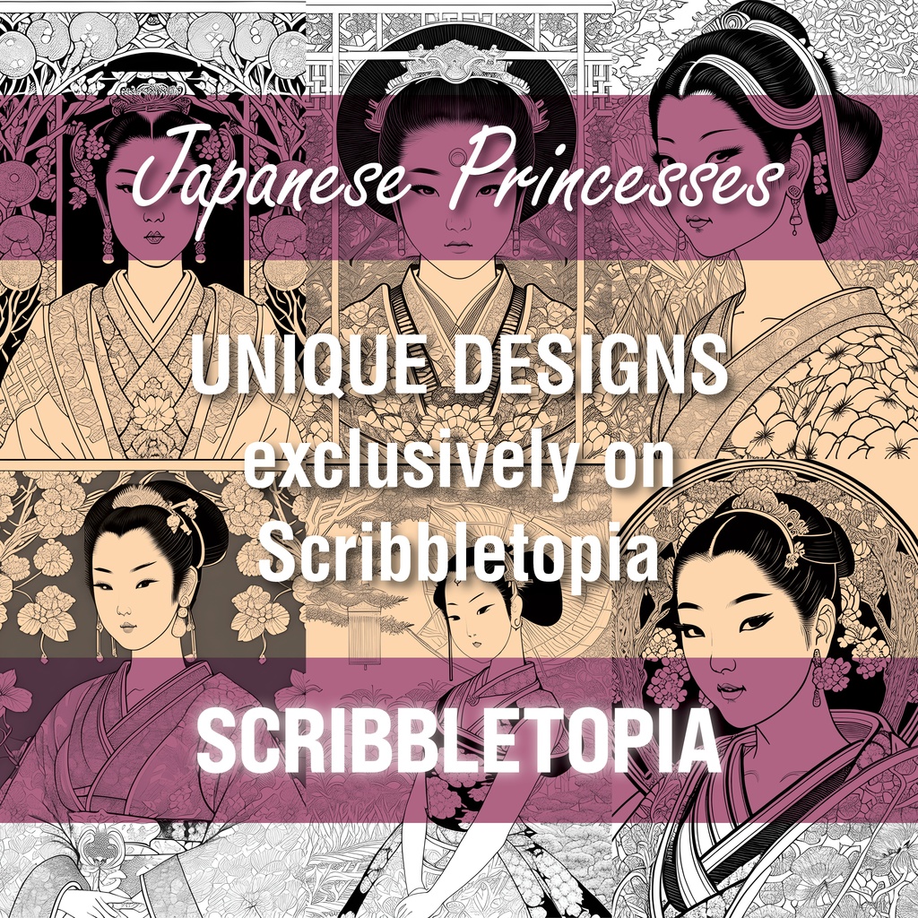 プリンセスの塗り絵 Princesses Coloring Book