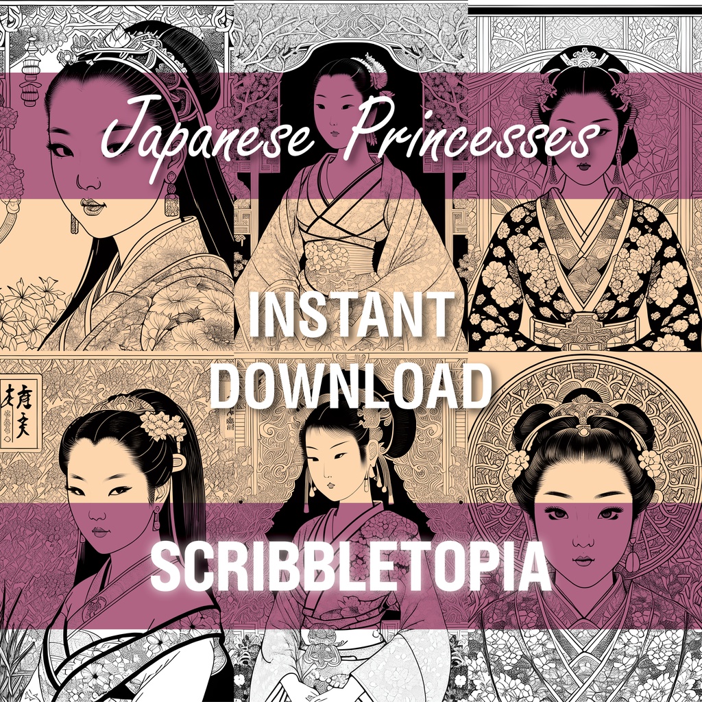 プリンセスの塗り絵 Princesses Coloring Book