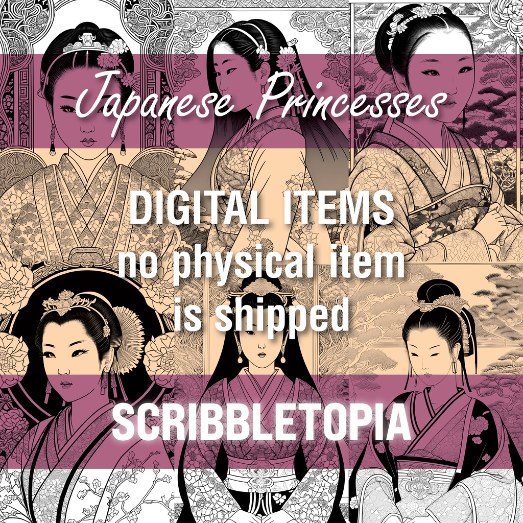 プリンセスの塗り絵 Princesses Coloring Book