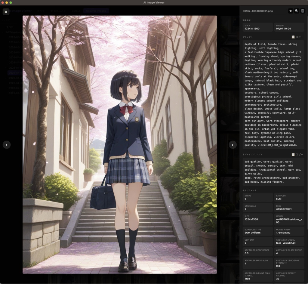 【無料体験版あり】AI画像管理・閲覧ビューワー AI Image Viewer(プロンプト1クリックコピー / メタデータ表示 / タブ管理 / Stable Diffusion・ComfyUI対応)